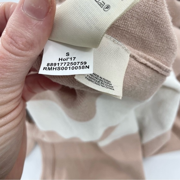 Rachel Rachel Roy Soft Pink‎ White Stripe Tie Back Pullover Sweater Size S - Picture 9 of 9